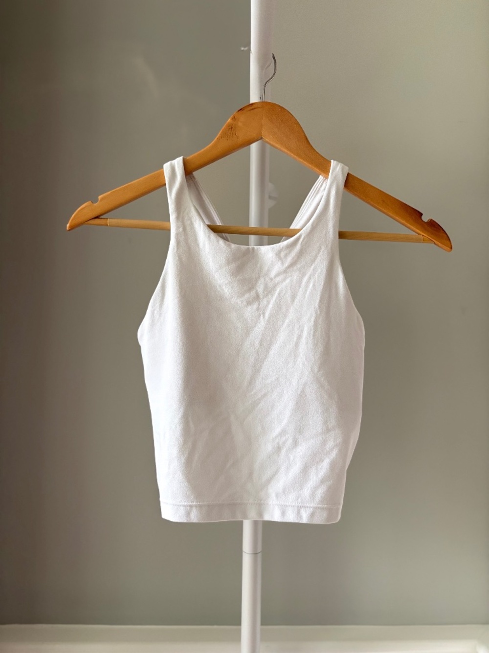 Athleta Conscious Crop Bra Tank White Size XS